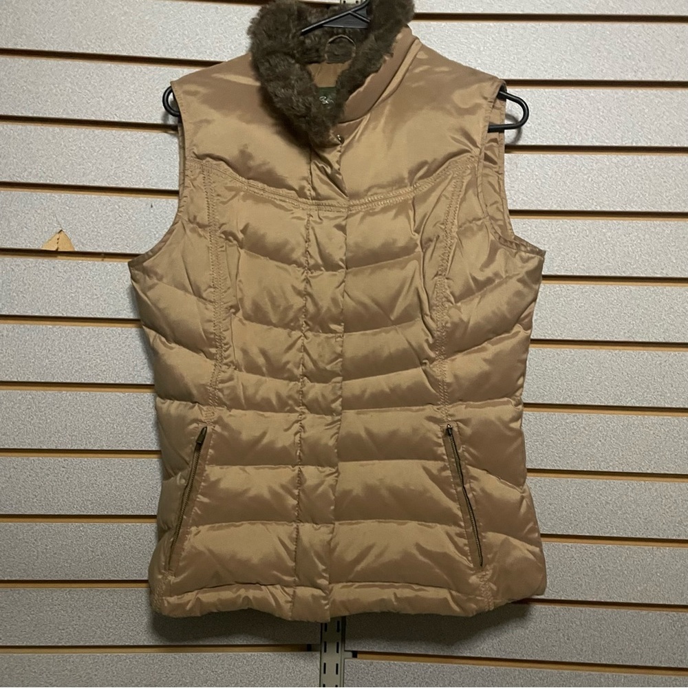 Eddie Bauer Gold Goose Down Full Zip Puffer‎ Vest Small
